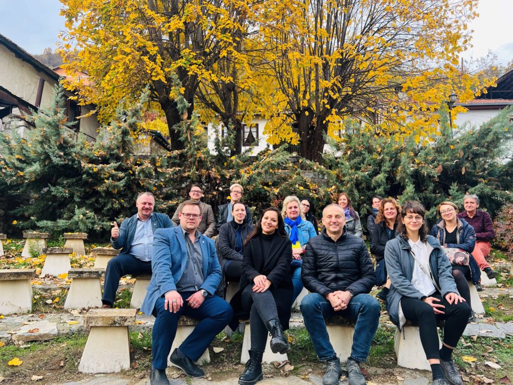 Group picture of the project group at the sidelines of the TECS meeting in Tetovo.